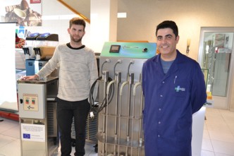 Desinfección de diferentes tipos de alimentos, principalmente líquidos, a través de luz